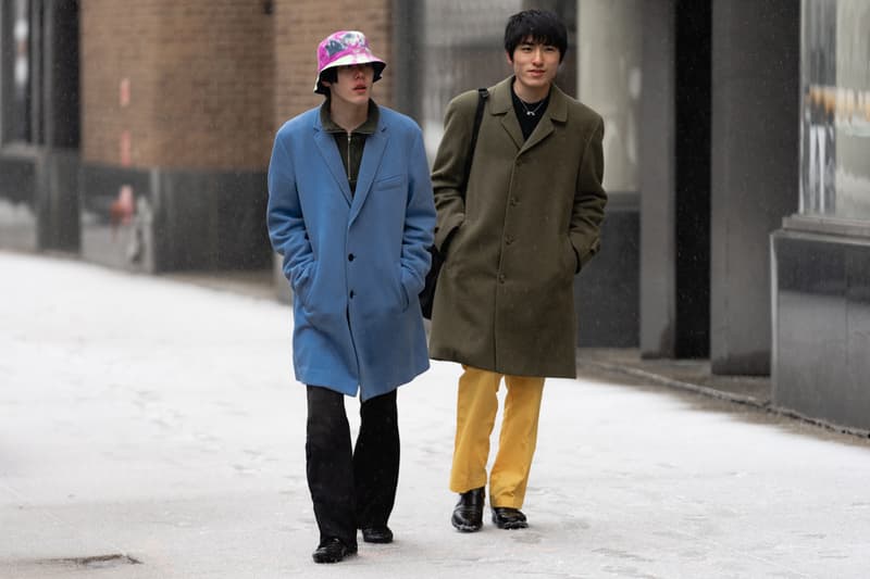 New York Fashion Week FW19 fall winter 2019 city Street Style Snaps outfits photograph calvin klein dior nike air max tn tuned palm angels louis vuitton off white blazer puma ader error prada 18 east