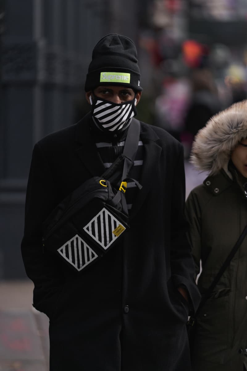 New York Fashion Week FW19 fall winter 2019 city Street Style Snaps outfits photograph calvin klein dior nike air max tn tuned palm angels louis vuitton off white blazer puma ader error prada 18 east