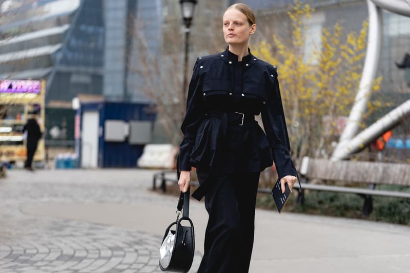 New York Fashion Week FW19 fall winter 2019 city Street Style Snaps outfits photograph calvin klein dior nike air max tn tuned palm angels louis vuitton off white blazer puma ader error prada 18 east