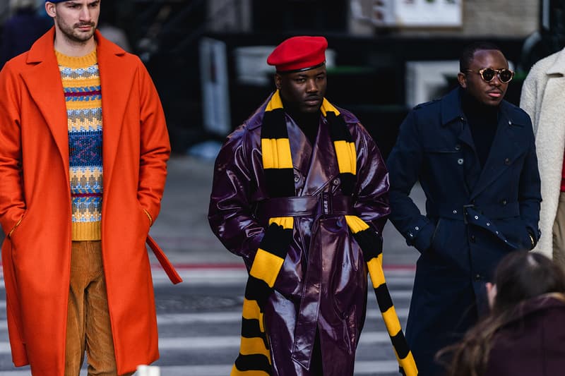 New York Fashion Week FW19 fall winter 2019 city Street Style Snaps outfits photograph calvin klein dior nike air max tn tuned palm angels louis vuitton off white blazer puma ader error prada 18 east