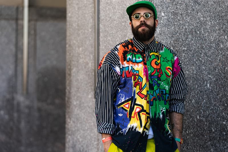 New York Fashion Week FW19 fall winter 2019 city Street Style Snaps outfits photograph calvin klein dior nike air max tn tuned palm angels louis vuitton off white blazer puma ader error prada 18 east