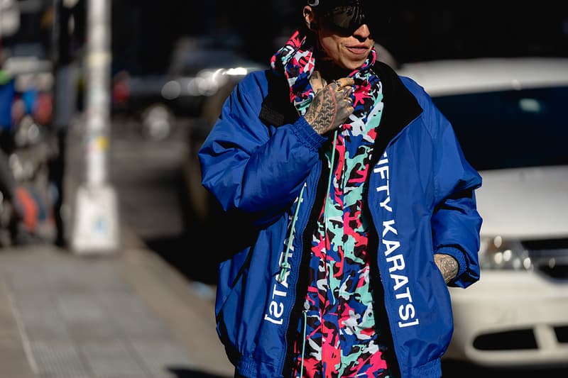 New York Fashion Week FW19 fall winter 2019 city Street Style Snaps outfits photograph calvin klein dior nike air max tn tuned palm angels louis vuitton off white blazer puma ader error prada 18 east