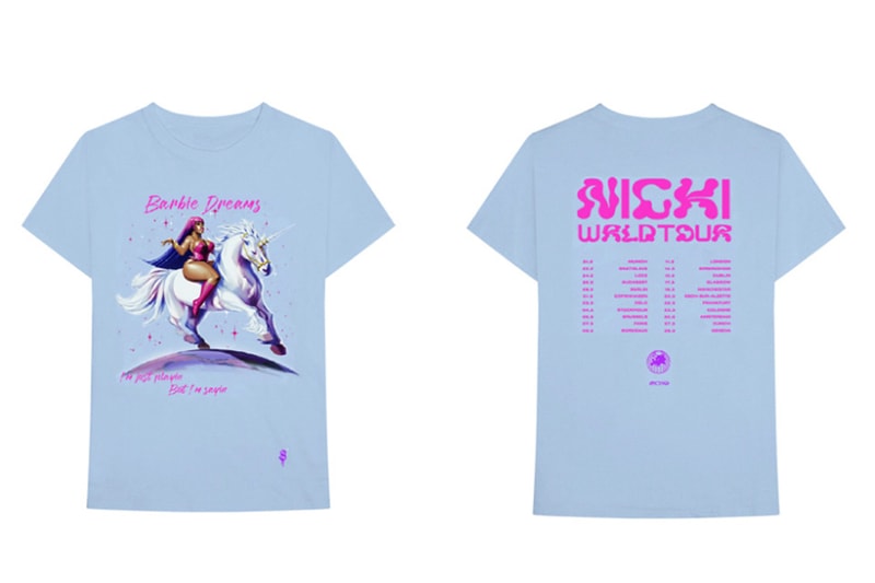 Nicki Minaj Drops ‘Nicki WRLD Tour’ Merch world tour juice wrld european tour dates queen Barbie Dreams Chun-Li
