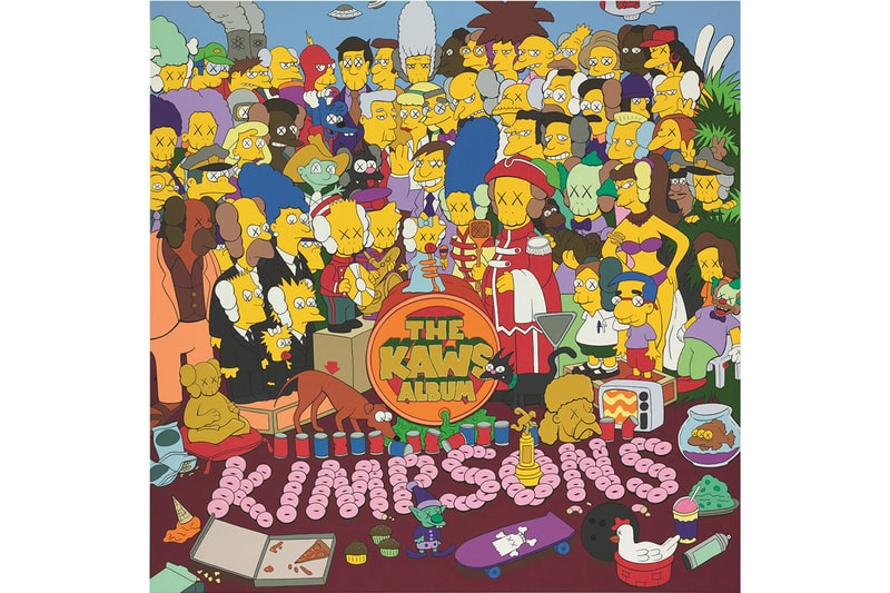 NIGO x Sotheby's Hong Kong "NIGOLDENEYE®" Auction KAWS companions original artwork BAPESTA FS-029 KAWS Chompers THE KAWS ALBUM Futura, Untitled (Pointman) KIMPSONS SERIES (Two Works) Stash, FOUR PACK