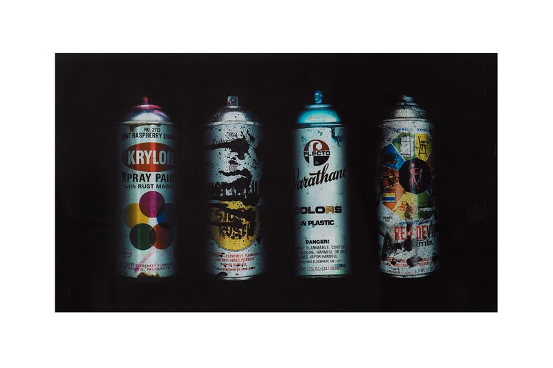 NIGO x Sotheby's Hong Kong "NIGOLDENEYE®" Auction KAWS companions original artwork BAPESTA FS-029 KAWS Chompers THE KAWS ALBUM Futura, Untitled (Pointman) KIMPSONS SERIES (Two Works) Stash, FOUR PACK