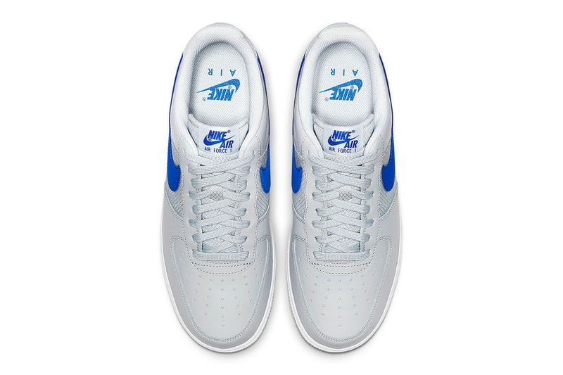 Nike Mixes Leather and Mesh on New Air Force 1s black red white volt grey blue release info images price footwear