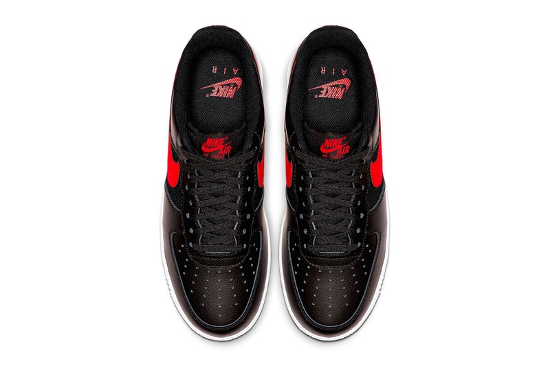 Nike Mixes Leather and Mesh on New Air Force 1s black red white volt grey blue release info images price footwear