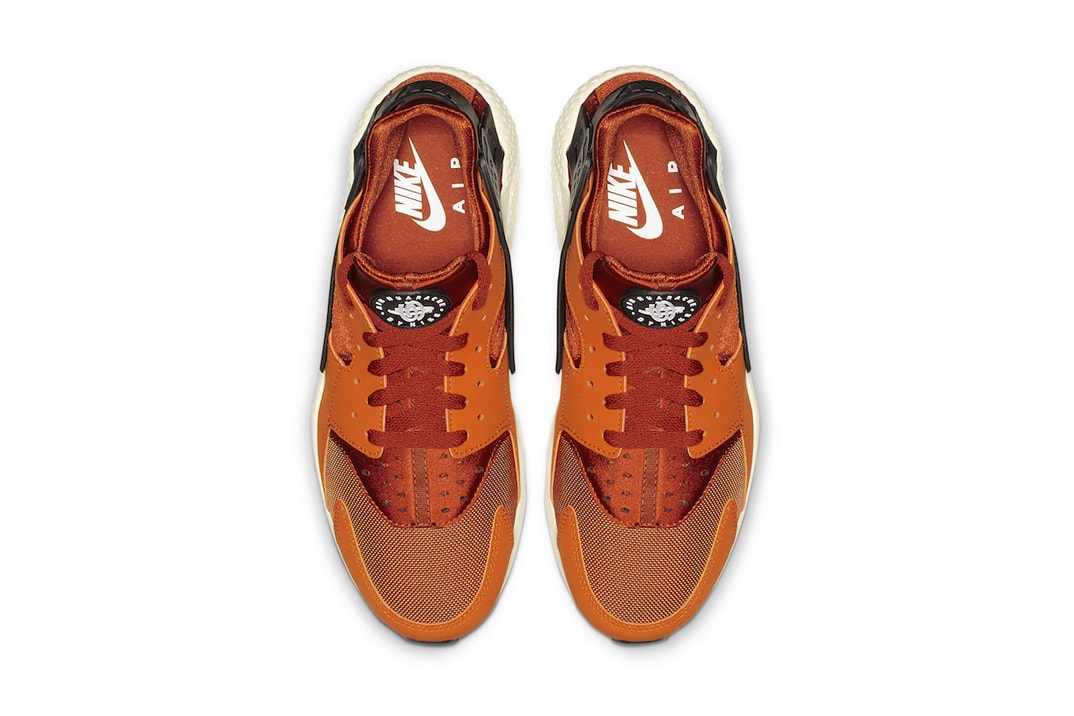 Nike Air Huarache "Firewood Orange" Release Info "Firewood Orange/Campfire Orange-Sail-White" 318429-802 pricing stockist available now web store retailer drop