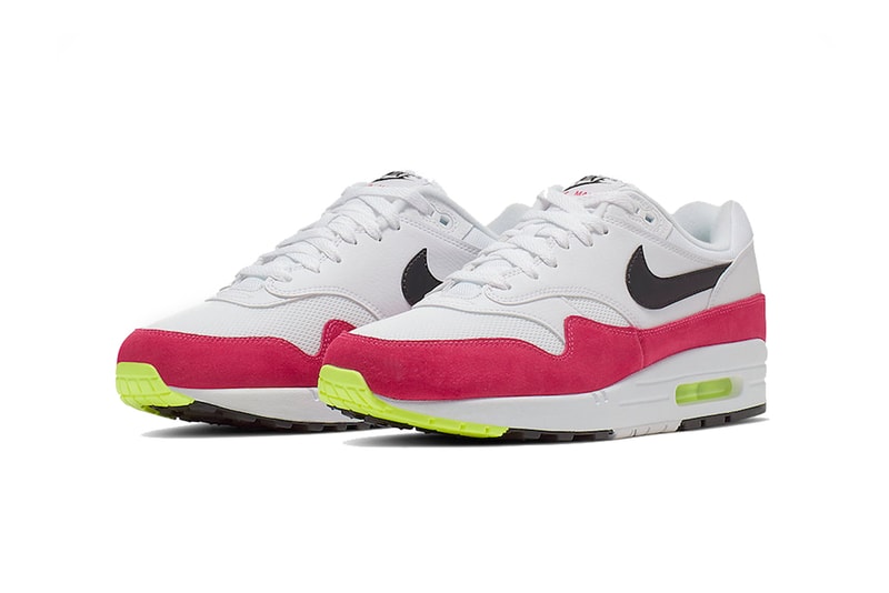 nike air max 1 rush pink volt white black 2019 april release date footwear nike sportswear nsw