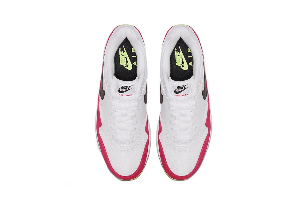 nike air max 1 rush pink volt white black 2019 april release date footwear nike sportswear nsw