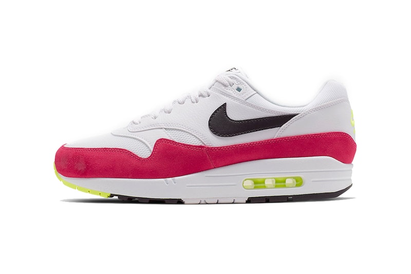 nike air max 1 rush pink volt white black 2019 april release date footwear nike sportswear nsw
