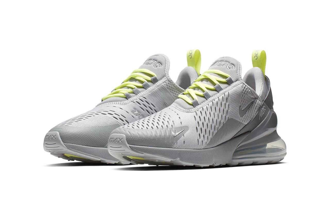 Nike Air Max 270 SS19 Grey Neon Navy Neon Colorways Drop Release First Look 