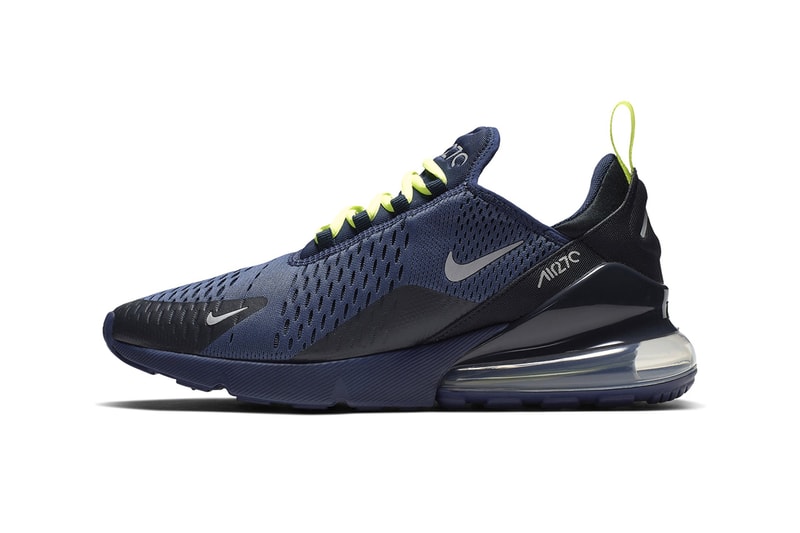 Nike Air Max 270 SS19 Grey Neon Navy Neon Colorways Drop Release First Look 