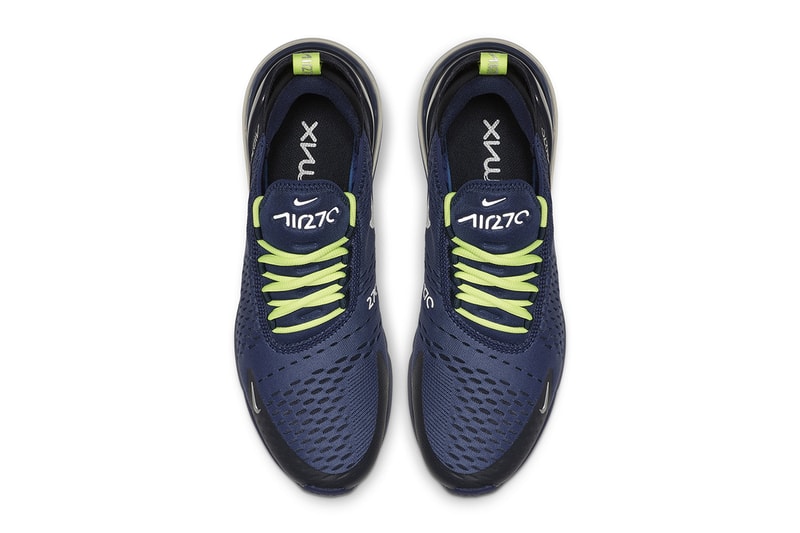 Nike Air Max 270 SS19 Grey Neon Navy Neon Colorways Drop Release First Look 