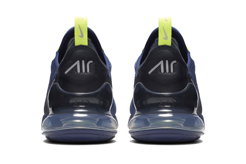 Nike Air Max 270 SS19 Grey Neon Navy Neon Colorways Drop Release First Look 
