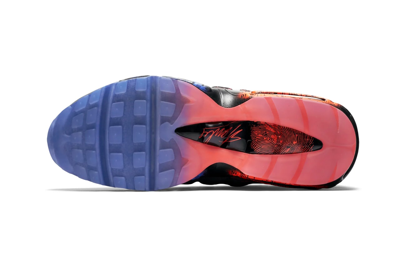 Nike Brings Back Jacob Burris' Air Max 95 "Doernbecher" air max 95 premium blue red freestyle anniversary release drop date raffle draw images price info footwear Oregon 