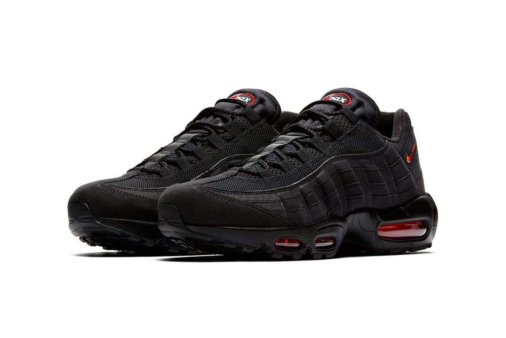 Nike Ornaments New Air Max 95 With Jewel Swoosh black red release drop price images footwear info