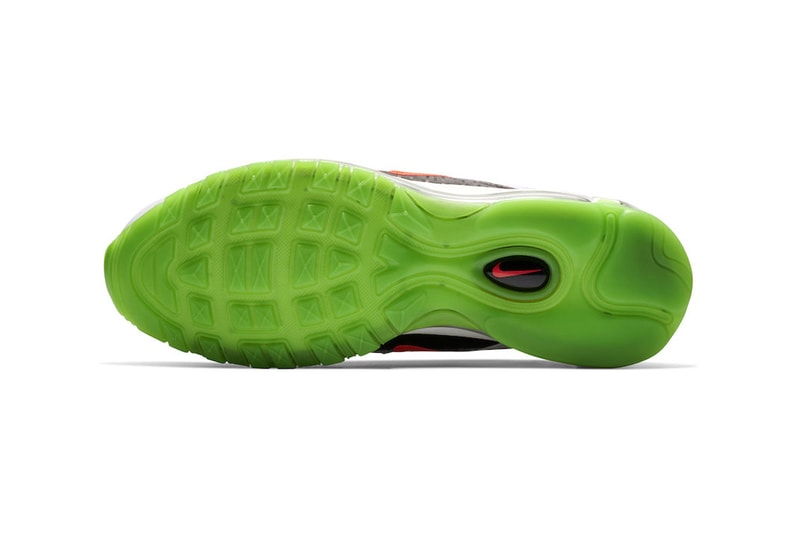 Nike Air Max 97 "Home And Away" Dallas Sneaker release info pricing stockist "Black/Bright Crimson-White-Rage Green" CD7788-001 March 1 2019 