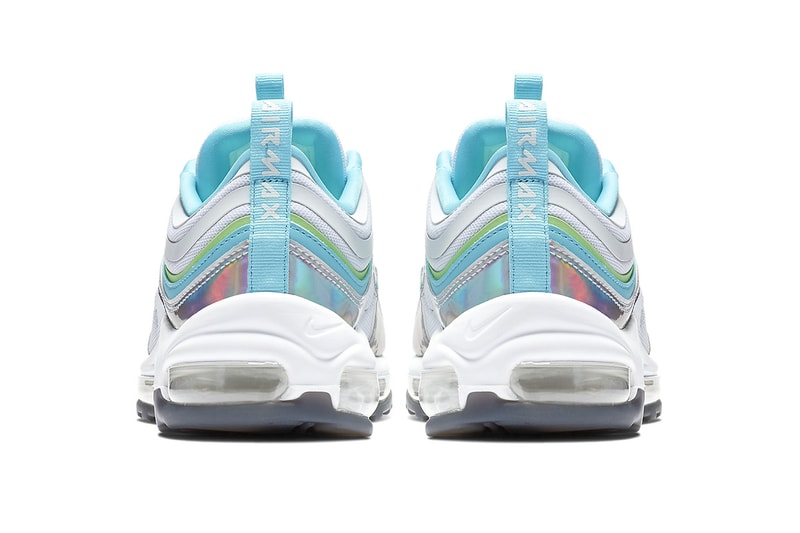 Nike Air Max 97 Iridescent Release Info white/blue/green neon BV6670-101 february 2019 price info stockist release date BV6670-101