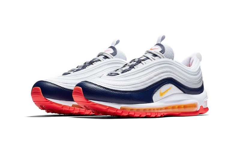 nike air max 97 2019 march footwear nike sportswear pure platinum laser orange midnight navy racer pink summit white