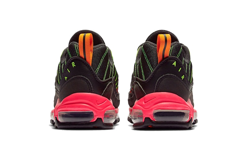 nike air max 98 neon black orange green pink 2019 february nike sportswear dootwear