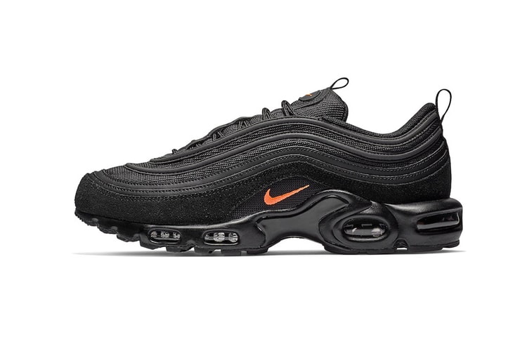 Hits of Orange Decorate This Sleek Nike Air Max Plus 97 Colorway