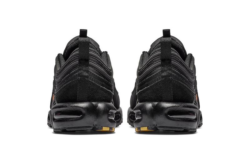 Nike Air Max Plus 97 Black Orange Release suede leather nylon mesh info Date 