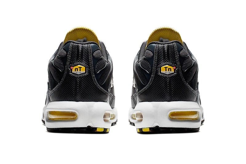 Nike Electrifies Air Max Plus With "Bumble Bee" Colorway grey black yellow footwear release drop date images price info
