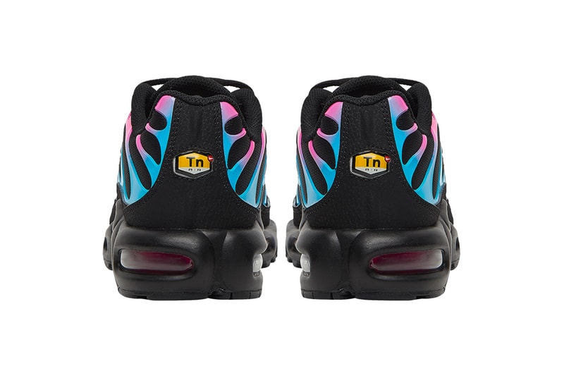 Nike Air Max Plus Receives "Miami Vice" Treatment fuchsia light blue drop release date price images footwear info