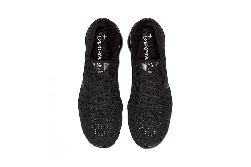 nike air vapormax flyknit 3 0 triple black 2019 march footwear nike running nike sportswear