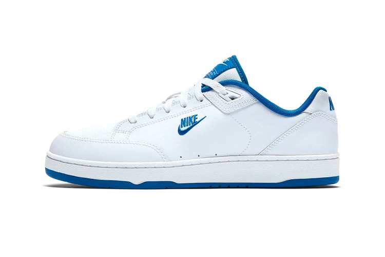 The Classic Nike Grandstand II Tennis Shoe Now Comes in White/Royal