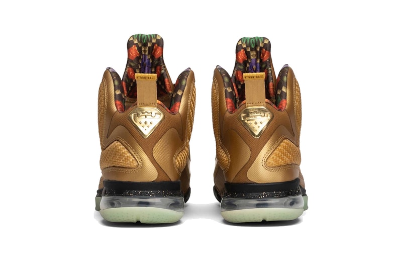 nike lebron 9 watch the throne gold sample lebron james footwear jay-z kanye west black