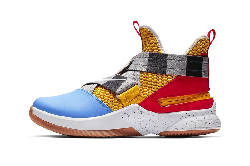 Nike LeBron Soldier 12 "Arthur" release info lebron james swoosh nike basketball red yellow black blue white