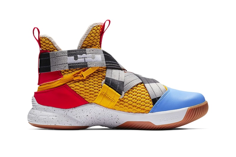 Nike LeBron Soldier 12 "Arthur" release info lebron james swoosh nike basketball red yellow black blue white