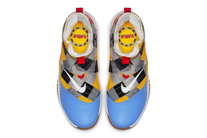 Nike LeBron Soldier 12 "Arthur" release info lebron james swoosh nike basketball red yellow black blue white