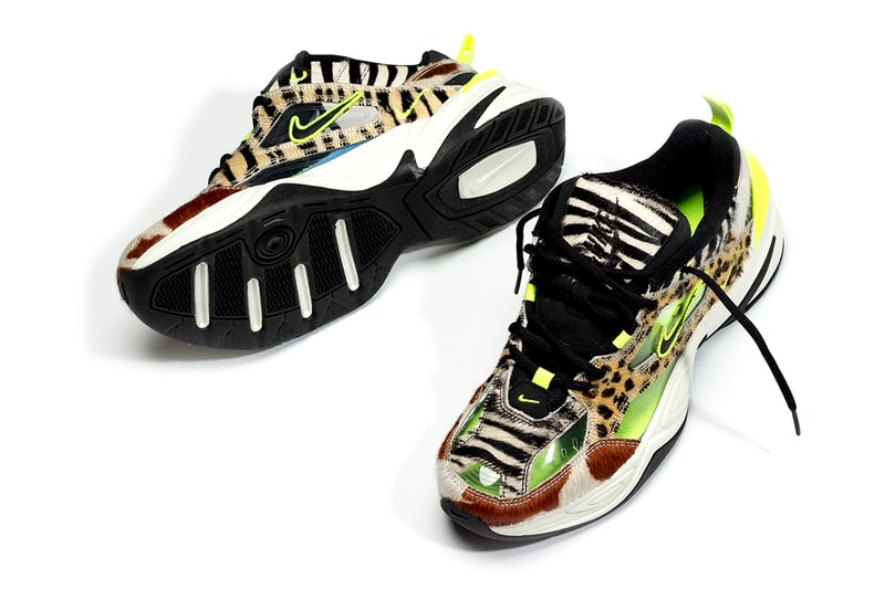 Nike M2K Tekno Animal Print Volt Dad Shoes 5000 Pairs Limited Edition CI9631-037 Closer First Look Details Release