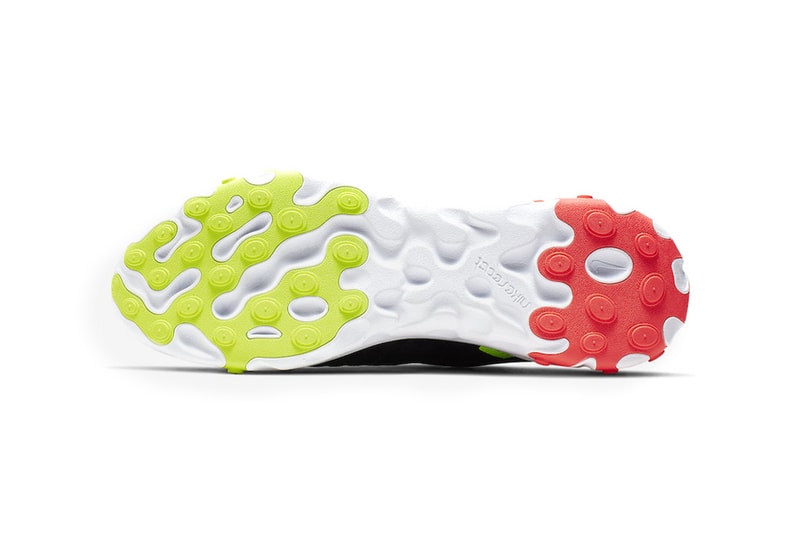 Nike's Latest React Element 55 Receives Hits of Vibrant Colors crimson volt black images price release drop date info footwear