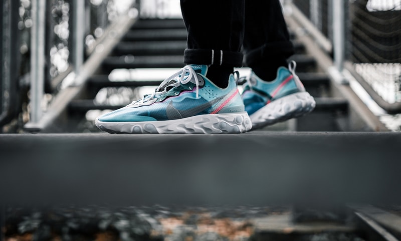 Nike React Element 87 "Royal Tint" On-Foot colorway release date info february 15 2019 buy pre-order closer look