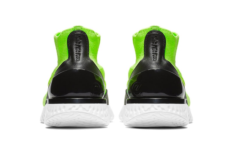 Nike Splashes New Rise React Flyknit With Lime Green Tint drop release date images price info footwear white black 