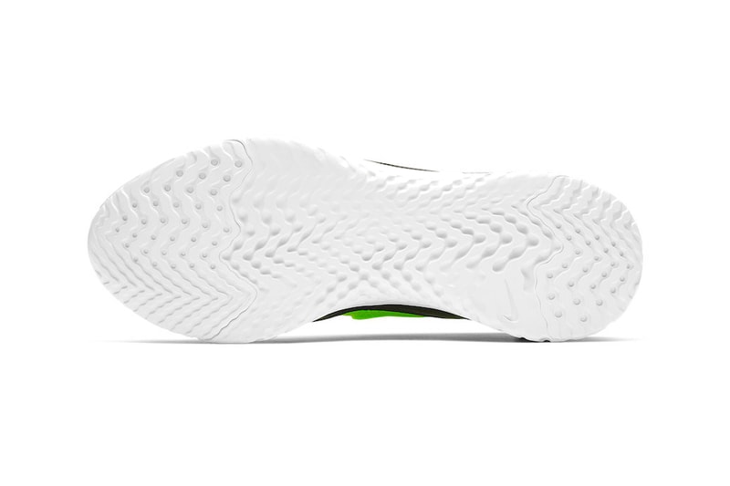 Nike Splashes New Rise React Flyknit With Lime Green Tint drop release date images price info footwear white black 