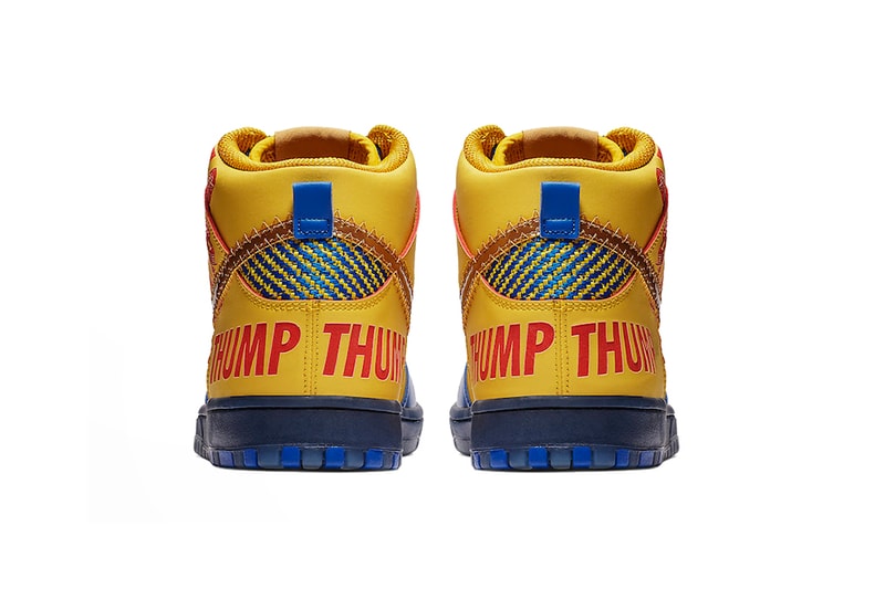 nike sb dunk high doernbecher freestyle release date 2019 february footwear nike sb Finnigan Mooney thumb tump thumbs up yellow blue red gold