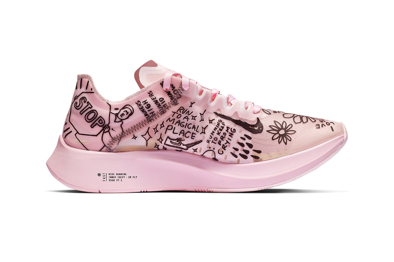 Nike Drops Collaborative Zoom Fly SP with Runner Nathan Bell pink release drop date price images footwear trainers running sneakers