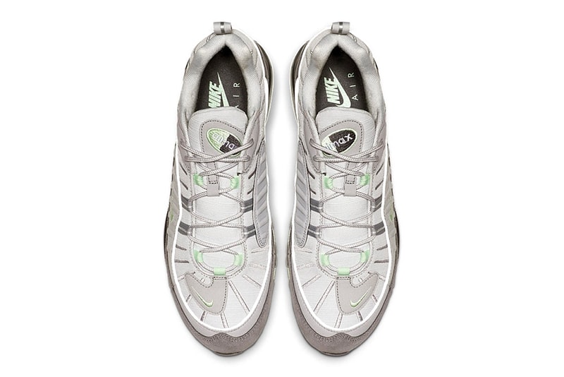 Nike Air Max 98 "Vast Grey/Fresh Mint-Atmosphere Grey" Drop Info 640744-011 release stockist pricing 2000 re-release 