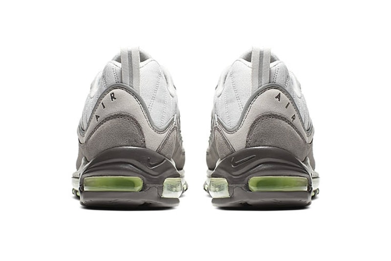 Nike Air Max 98 "Vast Grey/Fresh Mint-Atmosphere Grey" Drop Info 640744-011 release stockist pricing 2000 re-release 