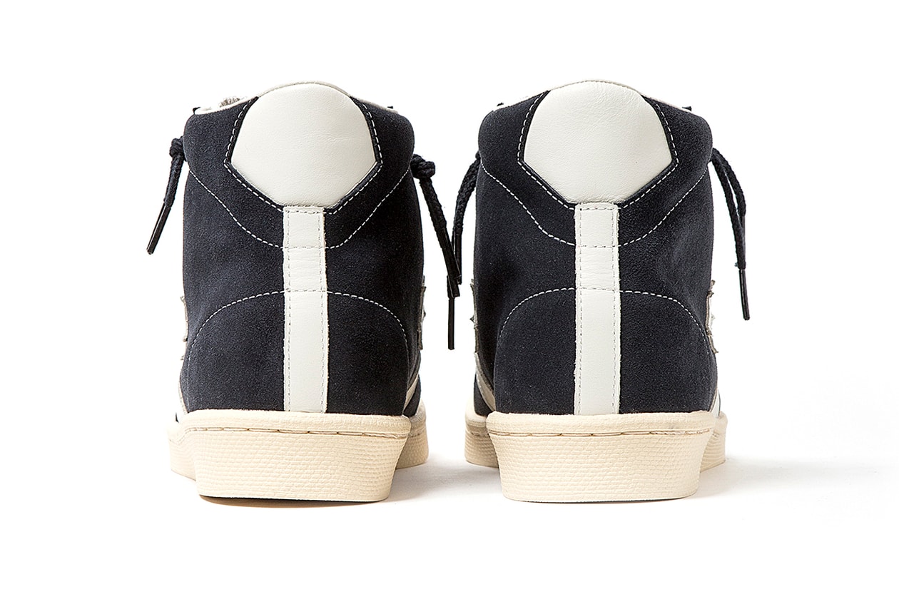 nonnative converse japan pro leather hi suede collaboration navy grey release date drop info colorways zipper exclusive coverchord vendor high top info 2016 february 16 2019