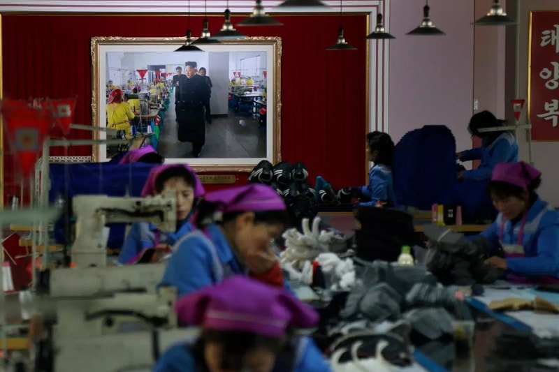 North Korean Shoe Factories Replicate Foreign Brands' Sneakers nike jordan brand adidas asics info images footwear 
