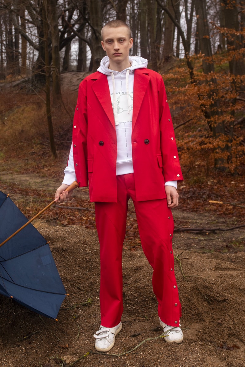 NOSOMNIA Unveils GEEK FW19 Collection Fall Winter Boy scout Gamer Silk Satin Italian wool Japanese Cotton poplin Italian Jacquard Knits British Corduroy Lookbook Danish