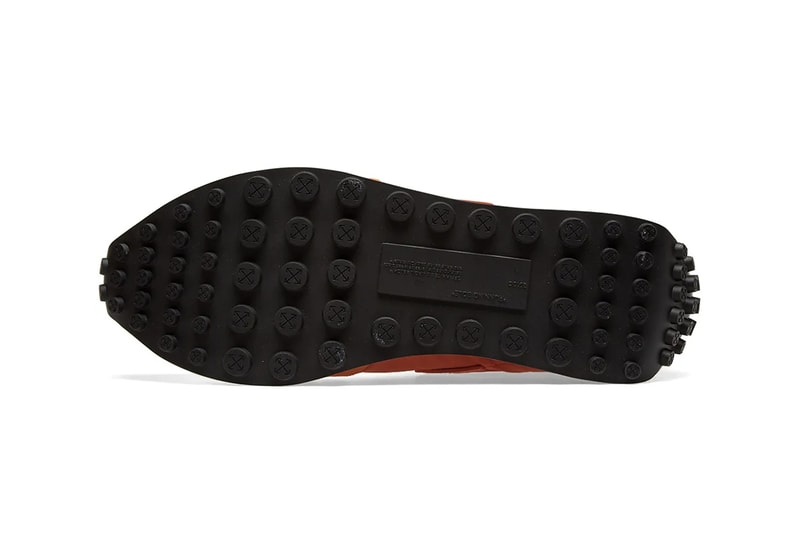 Off-White™ Vintage Arrow Running Sneakers Teal Orange Release Details Closer Look END. Clothing Virgil Abloh footwear