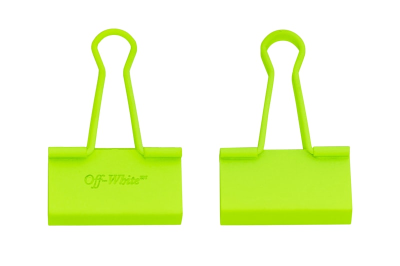 Off White Binder Clip Release Info Date Silver Neon Metal Accessories Virgil Abloh Spring Summer 2019