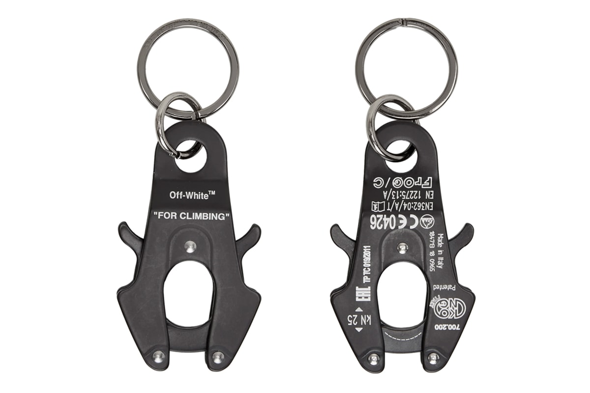 Off White Climbing Keychain Release Info Date Black carabiner Spring Summer 2019